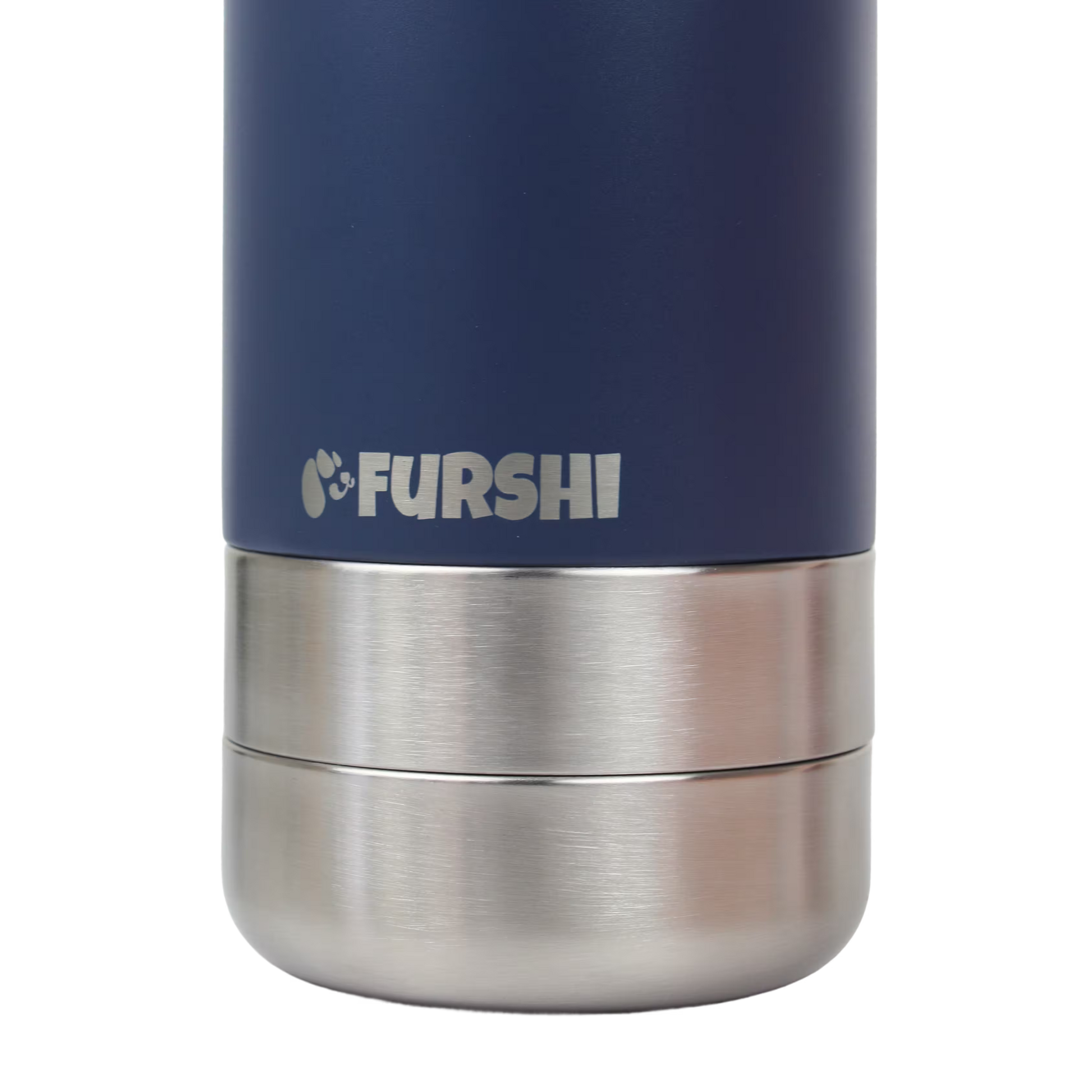 Navy Furshi Pet Owner and Dog Water Bottle