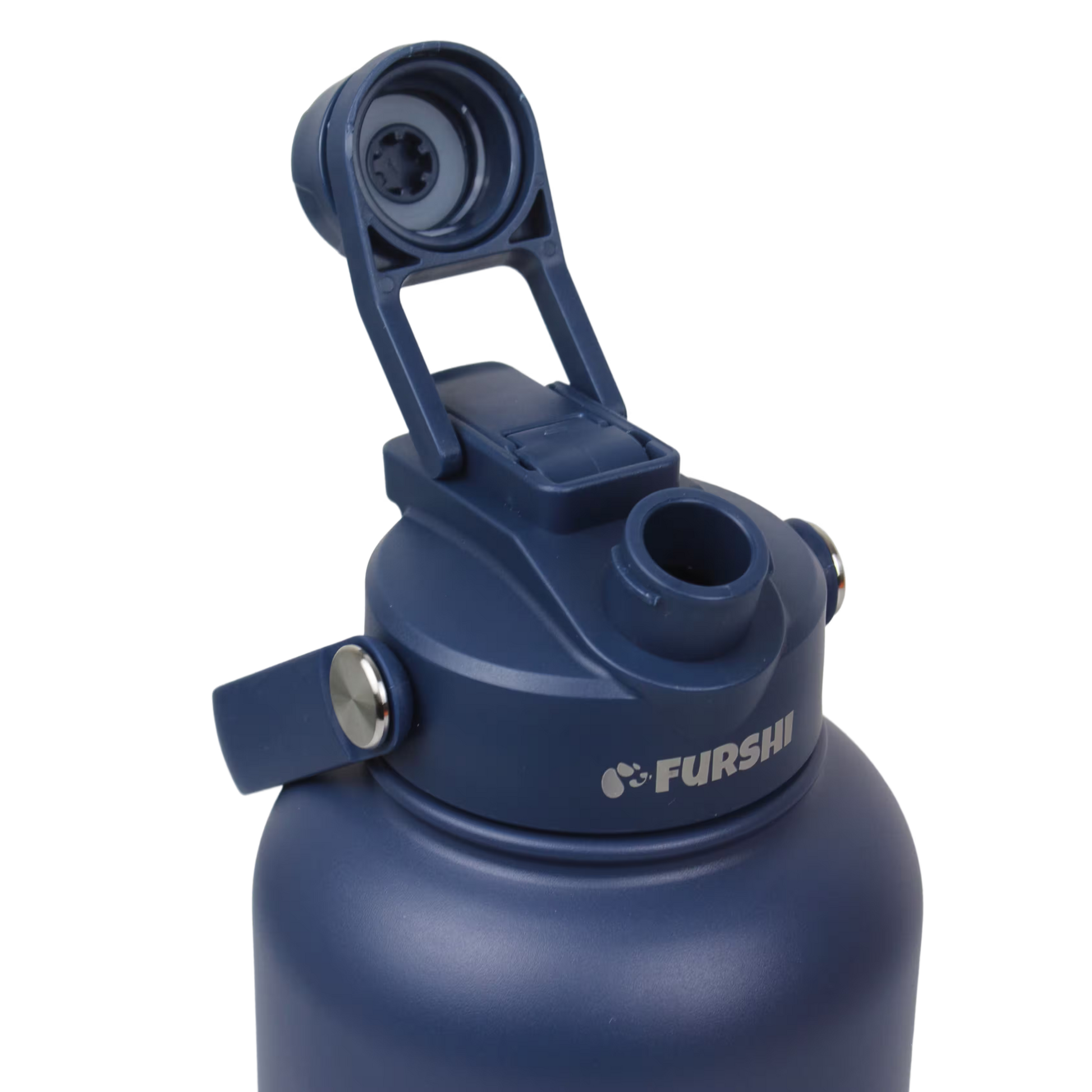 Navy Furshi Pet Owner and Dog Water Bottle