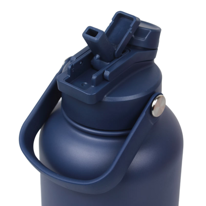 Navy Furshi Pet Owner and Dog Water Bottle