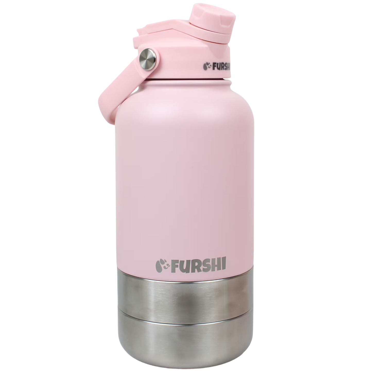 Pink Furshi Pet Owner and Dog Water Bottle