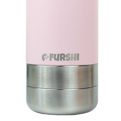Pink Furshi Pet Owner and Dog Water Bottle