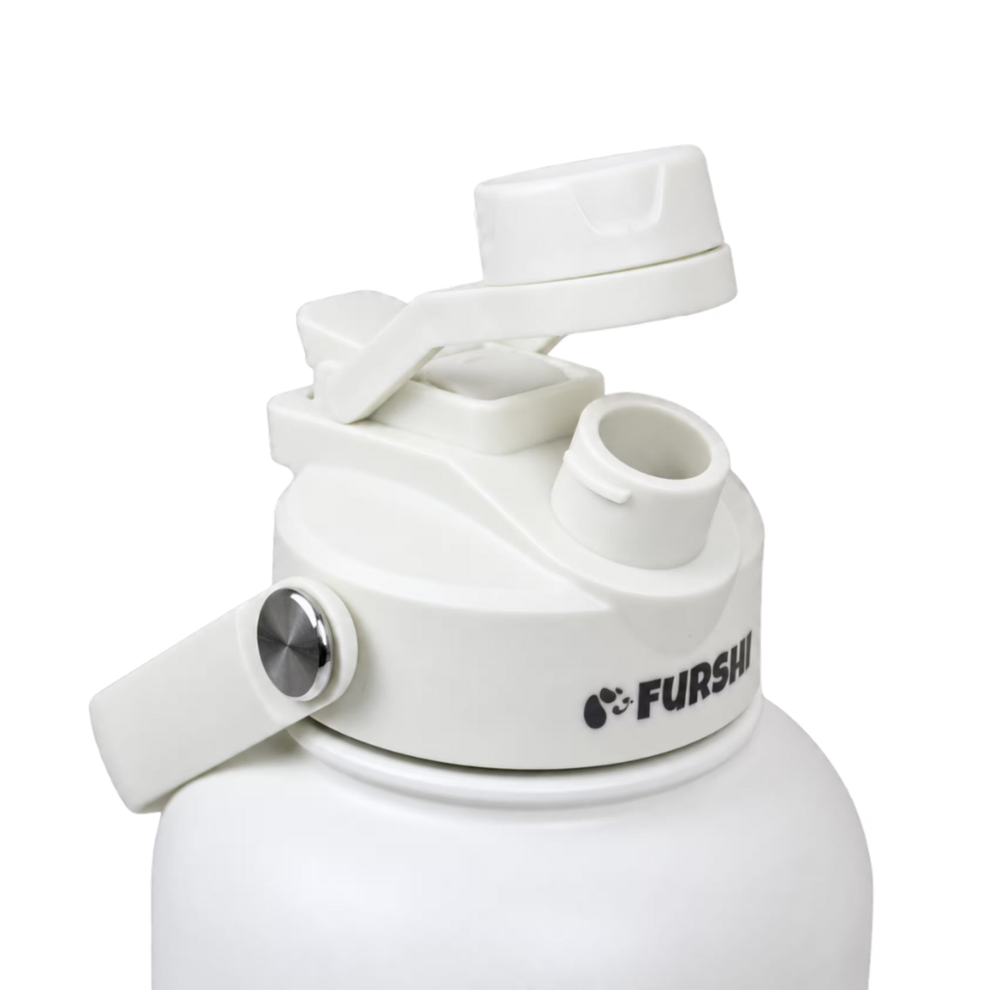 White Furshi Pet Owner and Dog Water Bottle