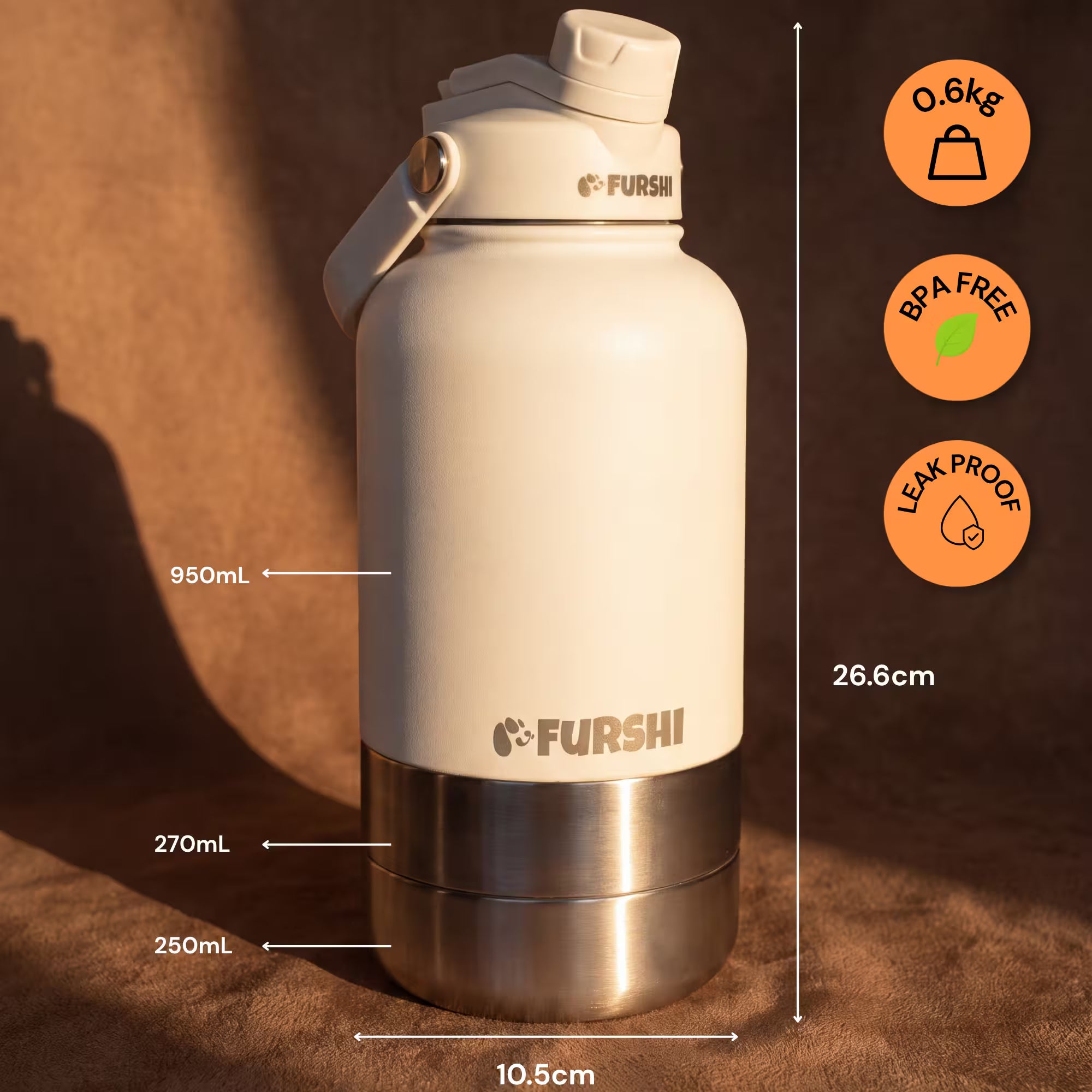 Furshi 3-in-1 water bottle specifications